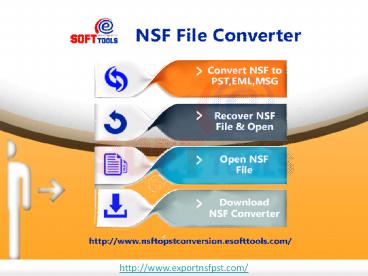 NSF to Outlook Export