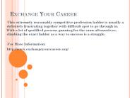 exchange your career