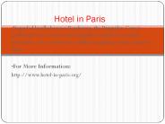 hotel in paris