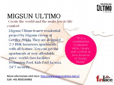 Migsun Ultimo Greater Noida