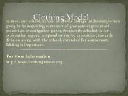 clothing model