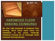 hardwood floor sanding Edinburgh