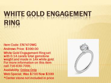 Custom Jewelry Buffalo Andrews Jewelers