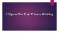 5 Tips to Plan Your Princess Wedding PowerPoint PPT Presentation