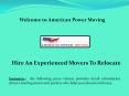 Country Moving USA, Commercial Movers Chicago PowerPoint PPT Presentation
