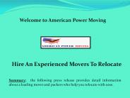 Country Moving USA, Commercial Movers Chicago