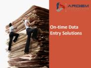 On-time Data Entry Solutions