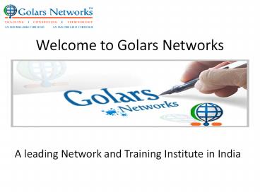 MCSE Training at golarsnetworks hyderabad