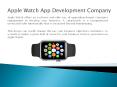 Apple Watch App Development Company USA