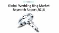 Global Wedding Ring Market Research Report 2016 PowerPoint PPT Presentation
