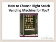 How to Choose Right Snack Vending Machine for You? PowerPoint PPT Presentation