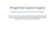 Pengertian search engine