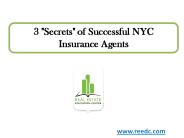 3 "Secrets" of Successful NYC Insurance Agents