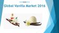 Global Vanilla Market 2016 PowerPoint PPT Presentation