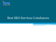 Quality SEO Services Coimbatore
