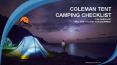 The Mother of All Camping Checklist PowerPoint PPT Presentation