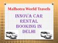 Innova car Rental Delhi, Car on Rent PowerPoint PPT Presentation