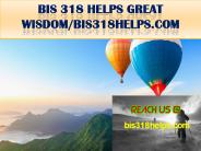 BIS 318 HELPS GREAT WISDOM/bis318helps.com