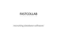 recruiting database software - fastcollab