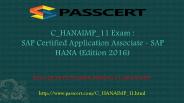 SAP HANA C_HANAIMP_11 questions