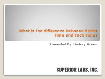 Hobbs Time Versus Tach Time: How They Are Different?