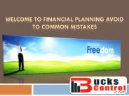 Financial Planning Avoid to Common Mistakes