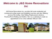 J&G Home Renovations Inc