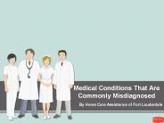Medical Conditions That Are Commonly Misdiagnosed
