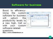 Software for business