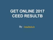 Get Online 2017 CEED Result