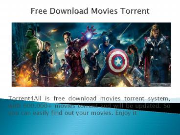 Download Movies Torrent | Torrent4All.com