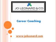 Career Coaching - joleonard.com