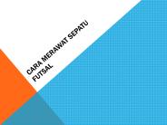 Cara Merawat Sepatu Futsal Specs