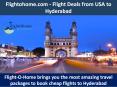 Flight Deals from USA to Hyderabad - Flightohome.com PowerPoint PPT Presentation