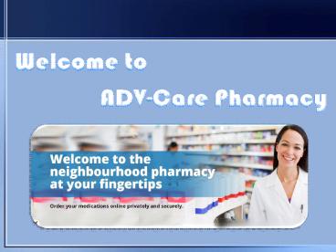 Discount Canadian Prescription Drugs