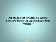 Online Academic Writing Service