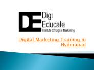 Digital Marketing Training in Hyderabad | Digieducate