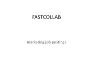 marketing job postings - fastcollab