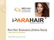Exclusive and 100 % Human Hair Extensions Online