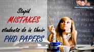 Stupid Mistakes in Thesis Paper