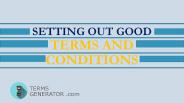 Good terms and conditions