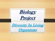 Diversity in living organisms