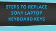 Steps to Replace Sony Laptop Keyboard Keys PowerPoint PPT Presentation