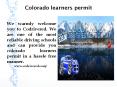 Colorado learners permit PowerPoint PPT Presentation