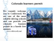Colorado learners permit