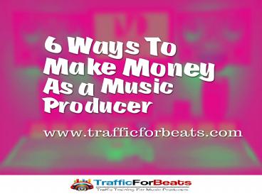 How to Make Money As a Music Producers