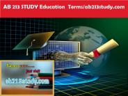 AB 213 STUDY Education  Terms/ab213study.com