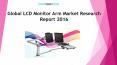 Global LCD Monitor Arm Market Research Report 2016 PowerPoint PPT Presentation