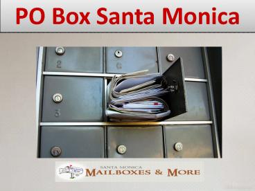 PO Box Santa Monica