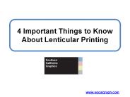 4 Important Things to Know About Lenticular Printing